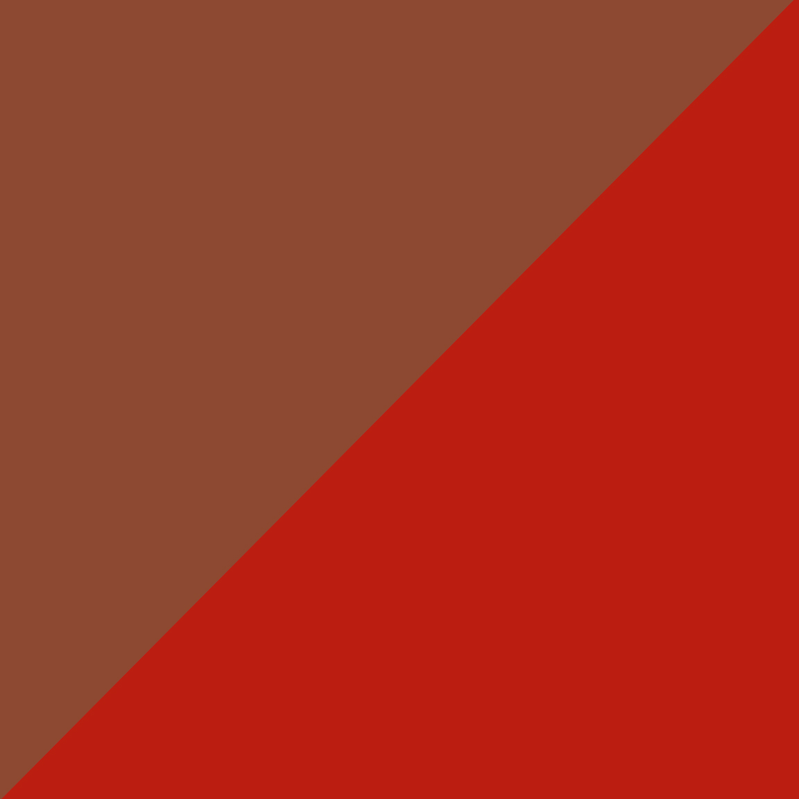 Copper Brown/Traffic Red