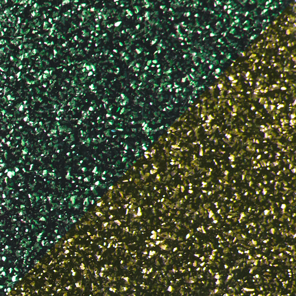 Glitzerndes Smaragdgrün / Glitzerndes Gold